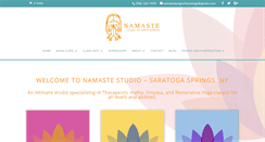 Desktop Screenshot of namasteyogasaratoga.com